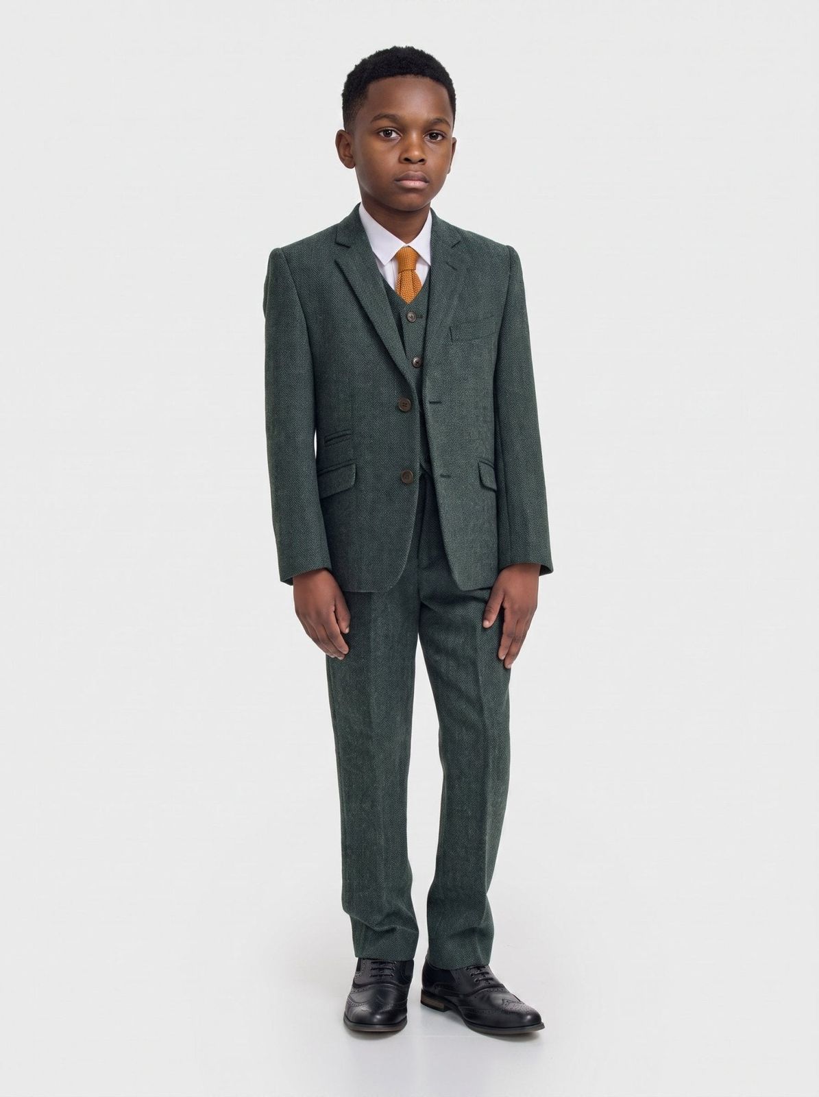 Boys Thomas Lush Olive Suit