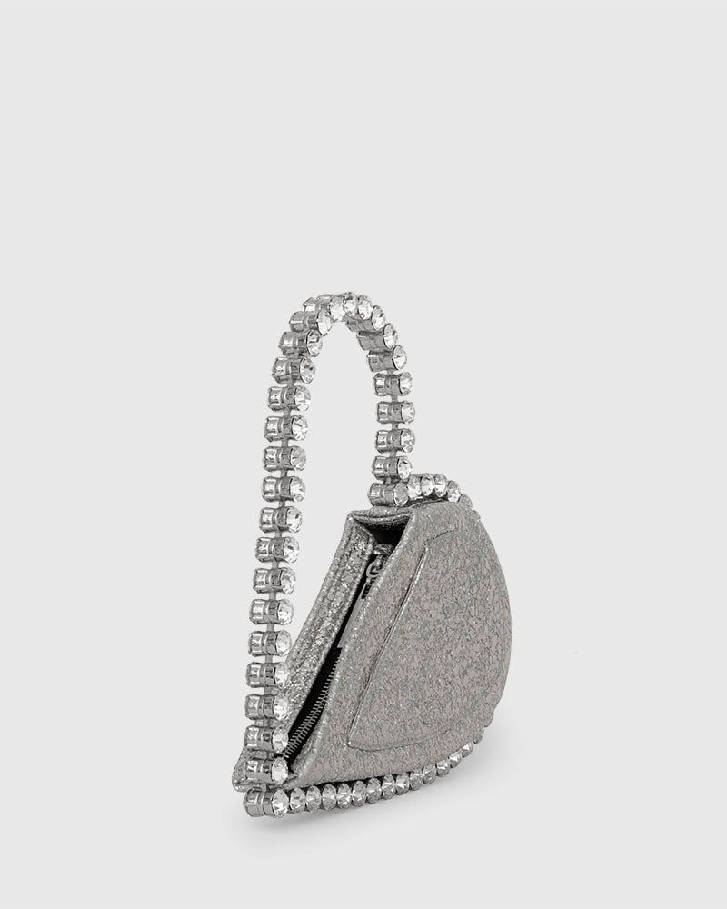 Silver Love Clutch