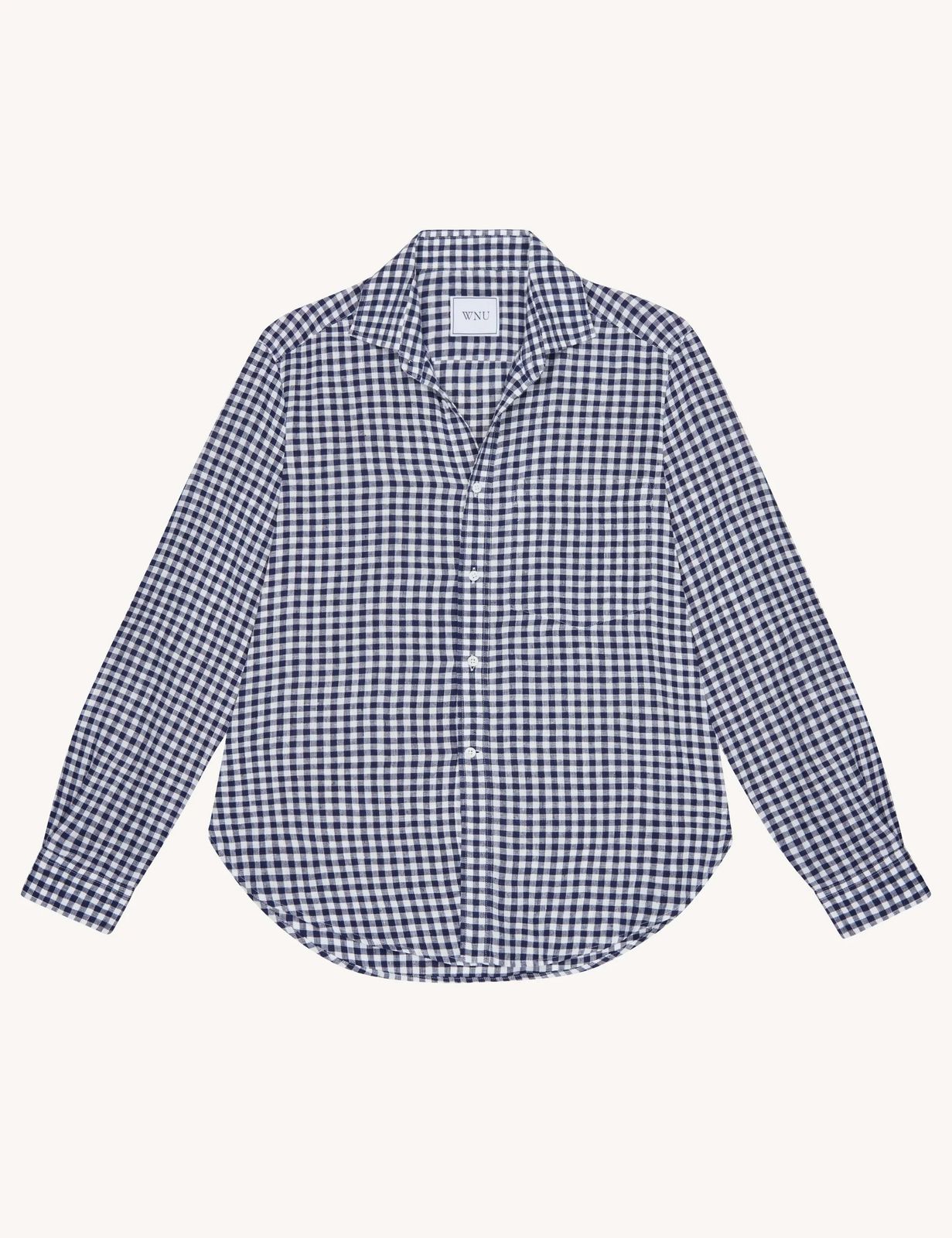The Set: Linen Navy Gingham Shirt & Boxer