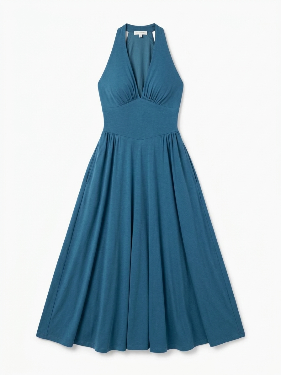 Hayes Halter Midi Dress