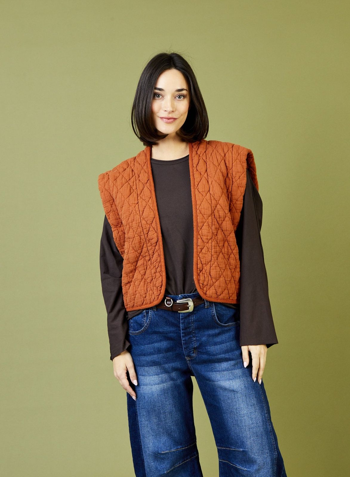 Carrie Quilted Short Gilet