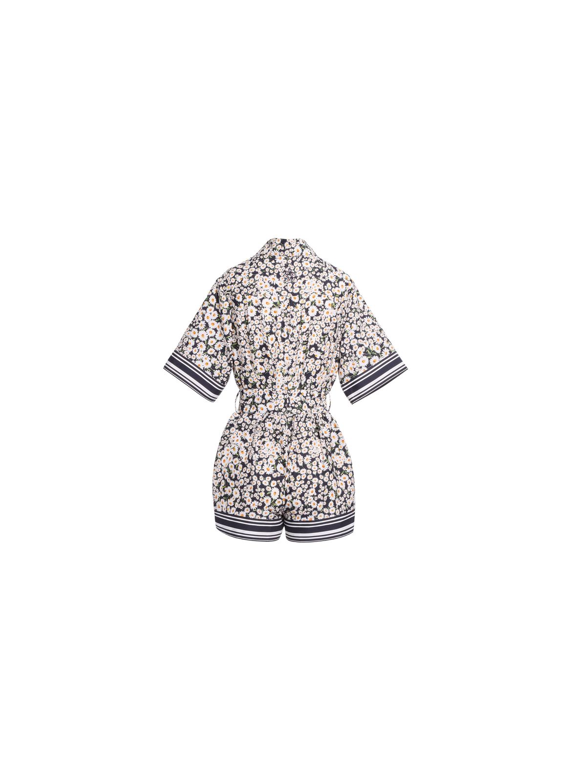 Printed Cotton Short Jumpsuit