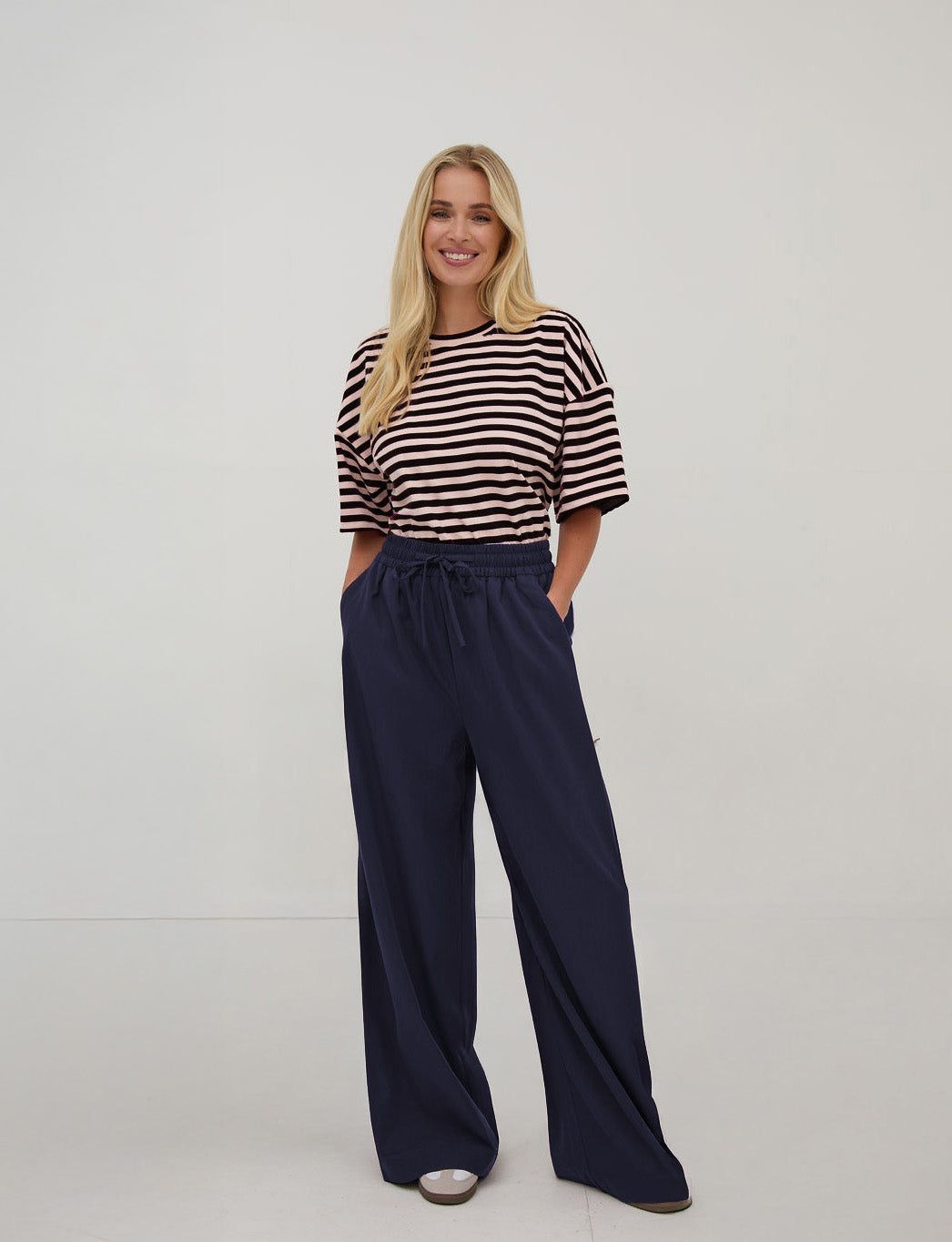 Ebba Navy Super Soft Trousers