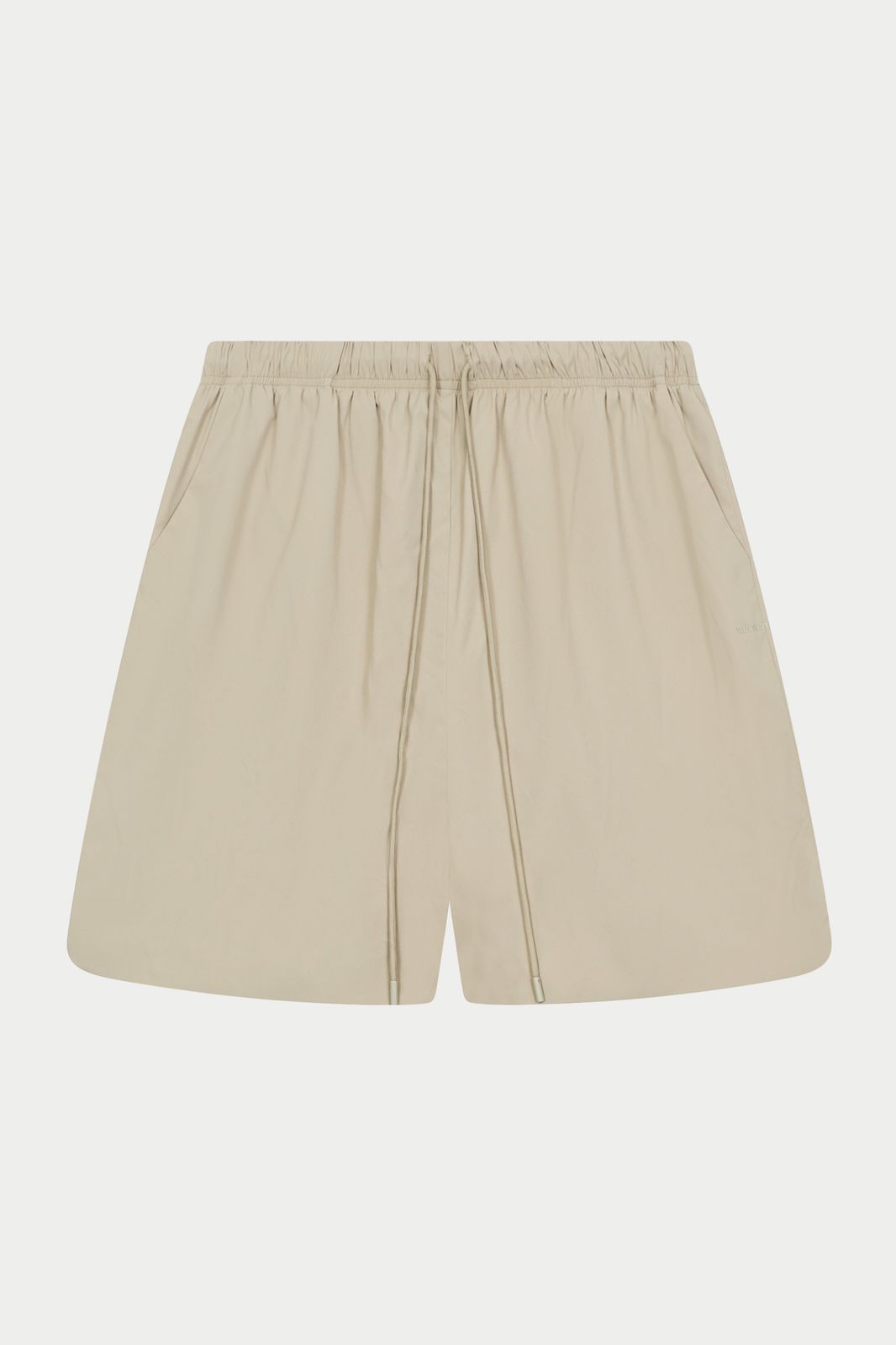 NYLON DRAWCORD SHORTS - STONE
