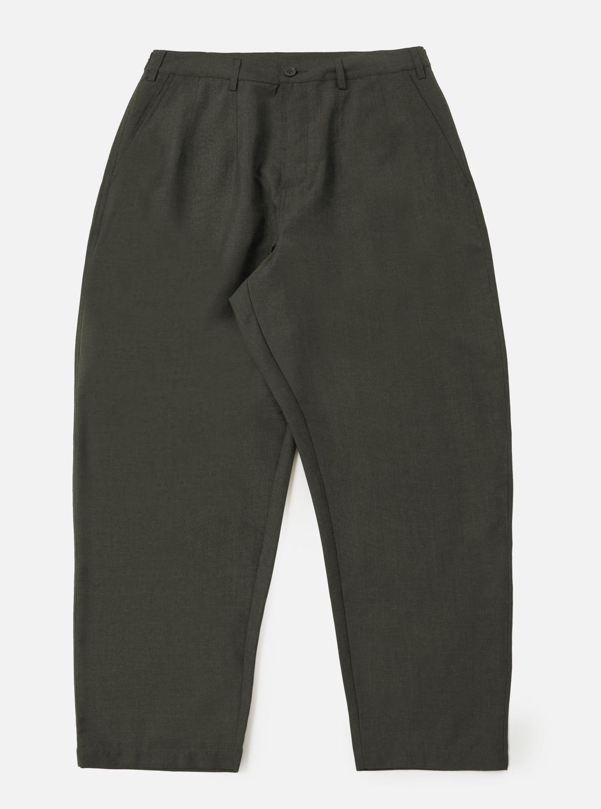 Olive Marl Tropical Suiting Dutch Pant