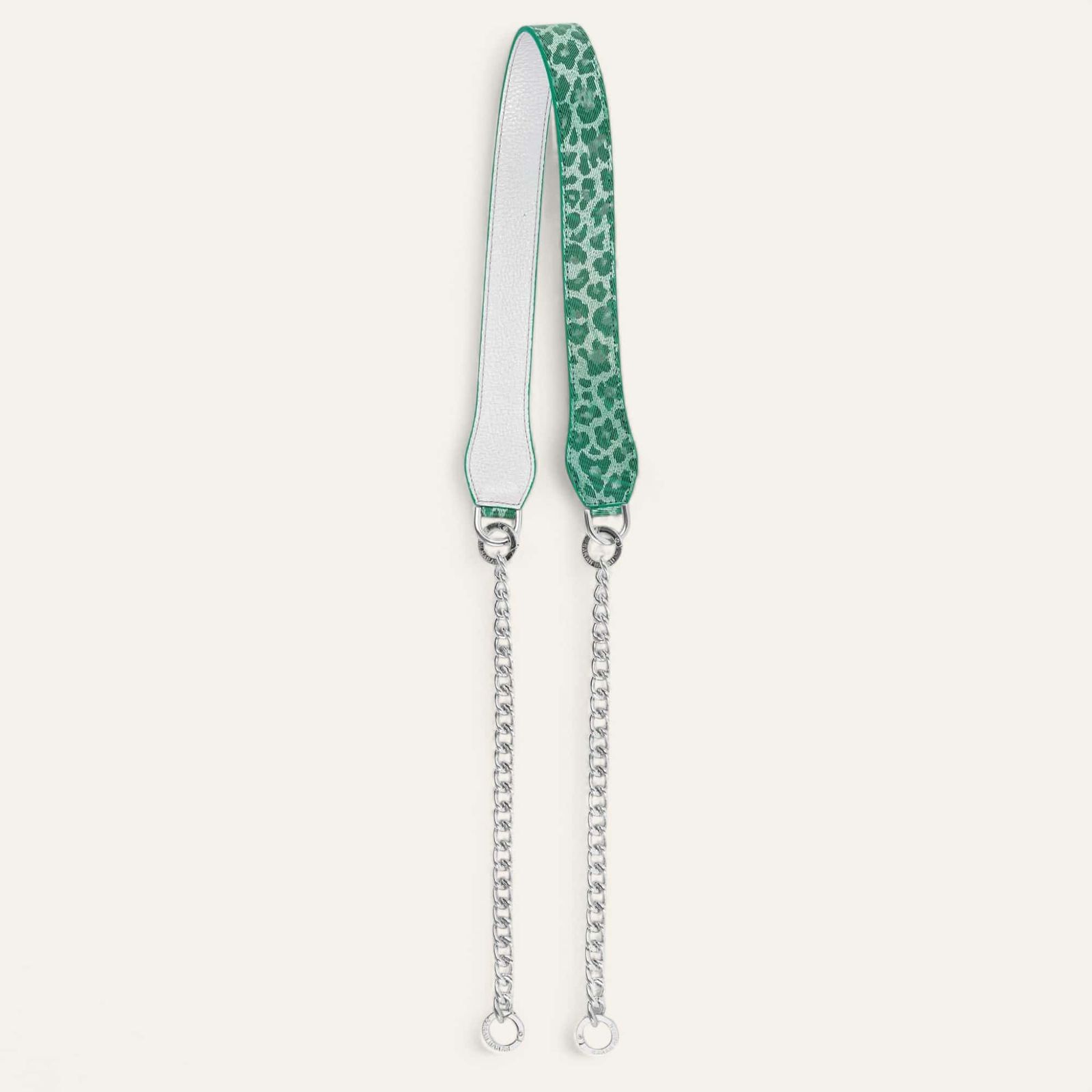 Gemini Strap | Caribbean Dreams Soft Metallic Silver with Silver hardware