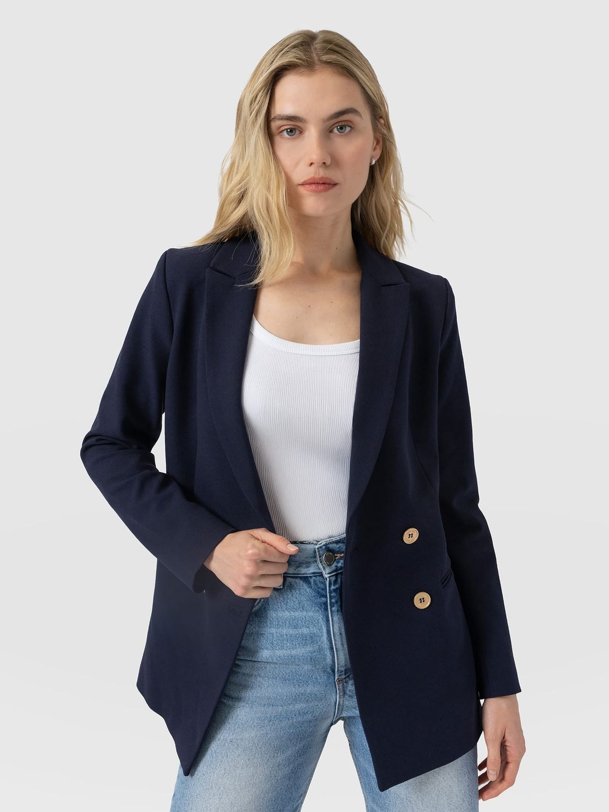 Cambridge Blazer - Navy Crepe