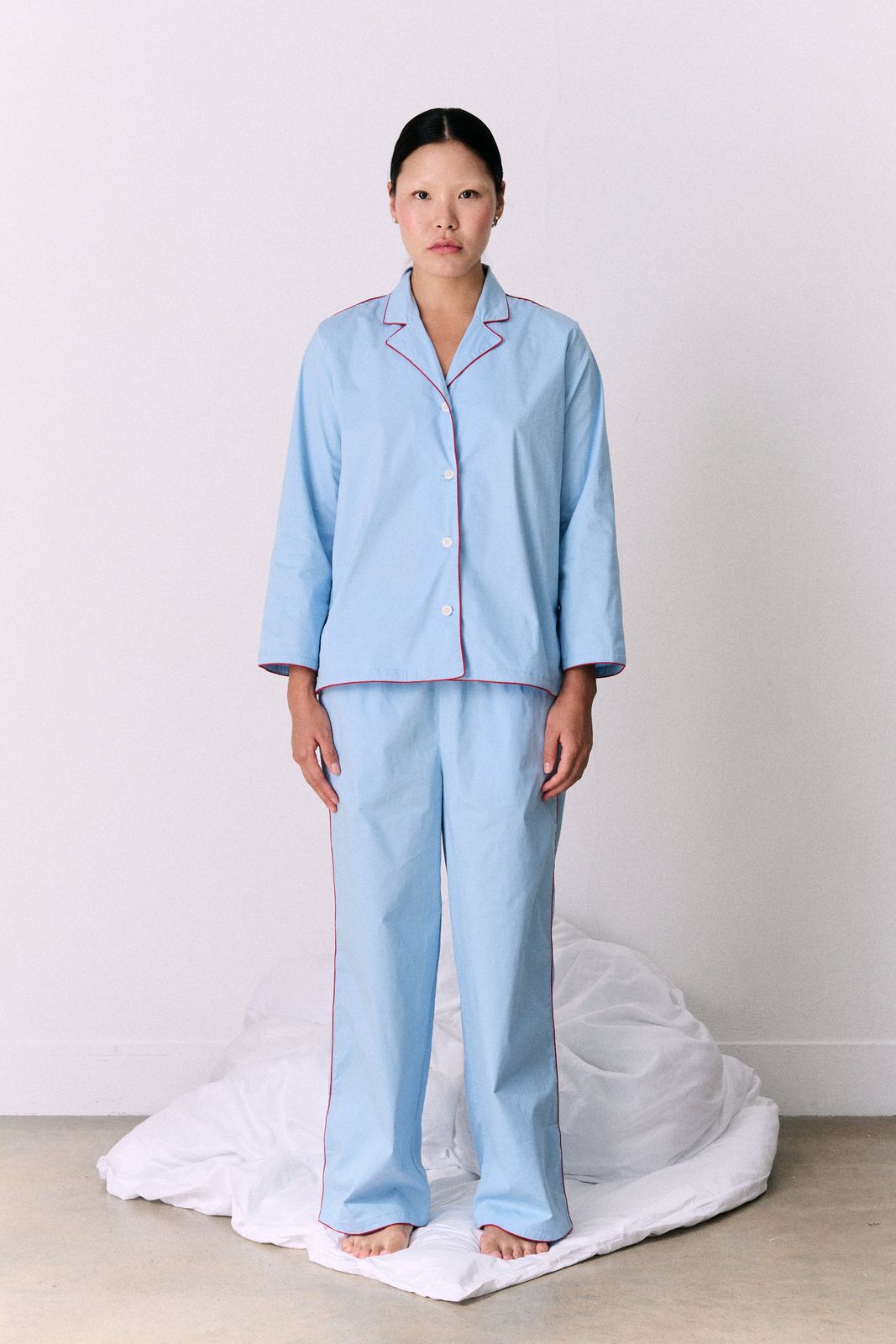 402 Long Pyjama Set Blue