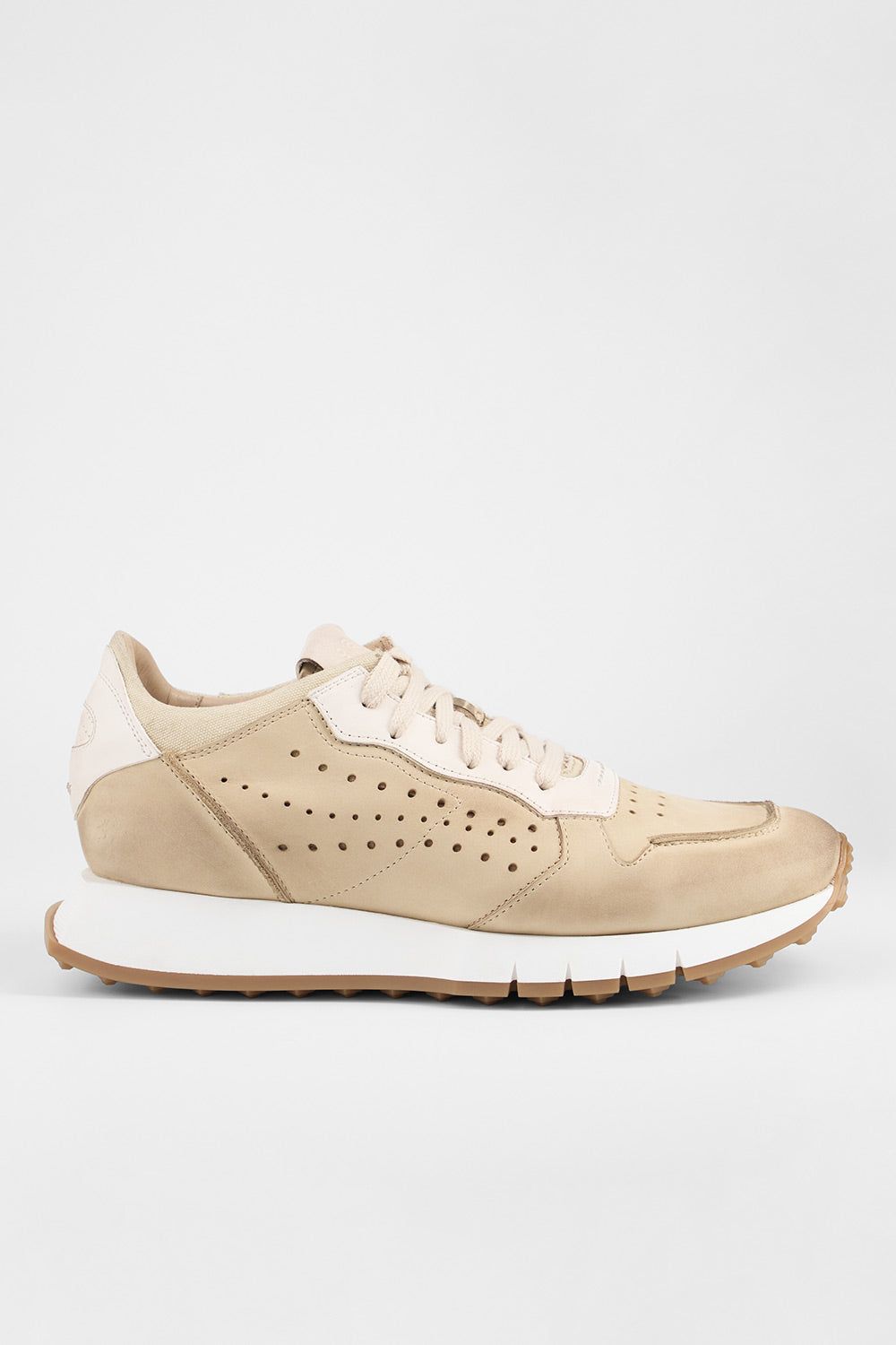 PEARCE desert-brown nubuck runners.