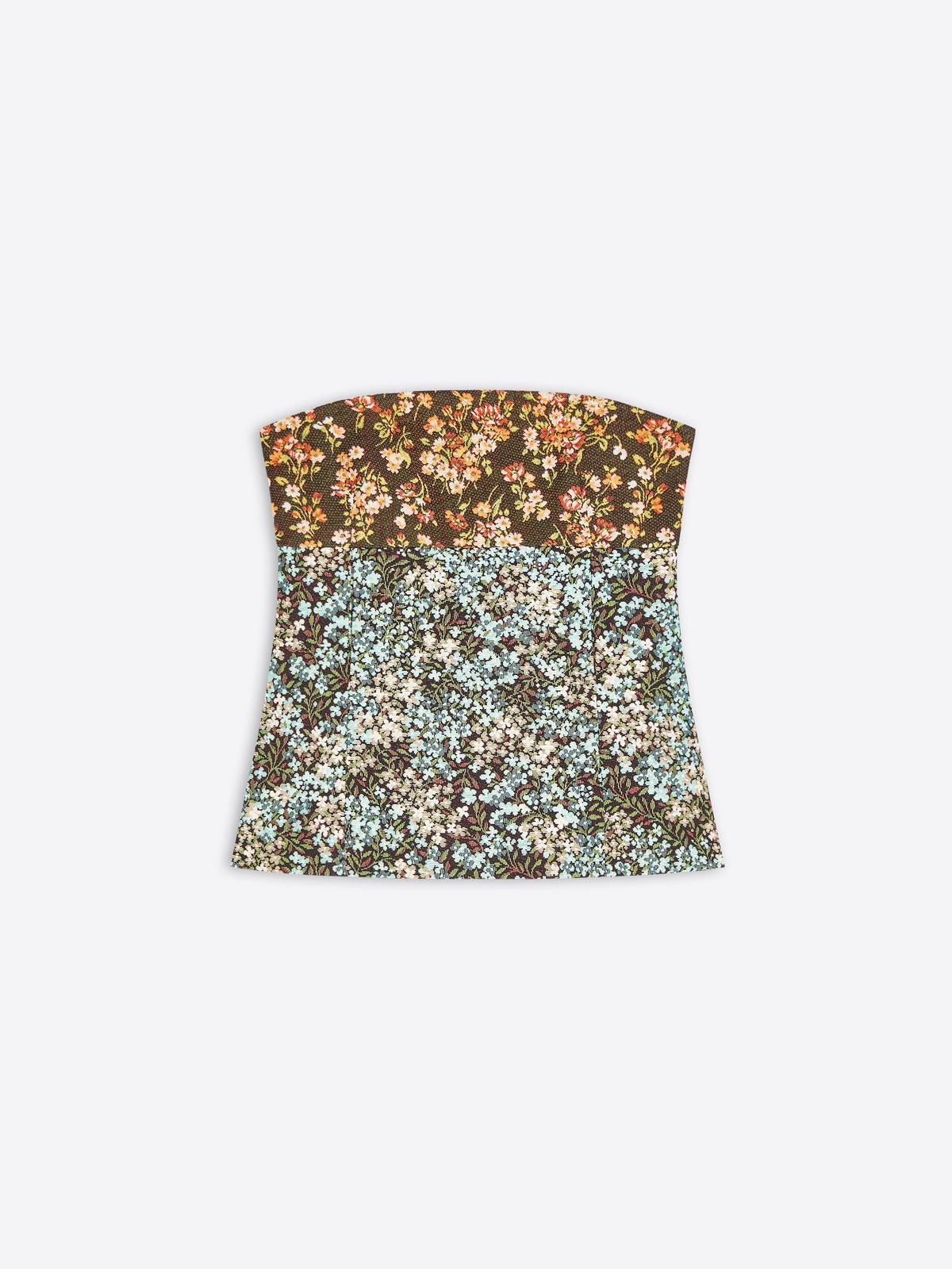 Floral bustier top