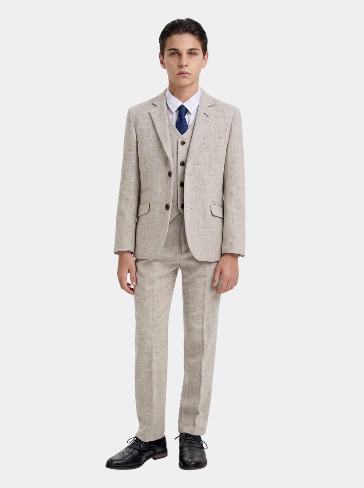 Boys Thomas Pearl Grey Suit