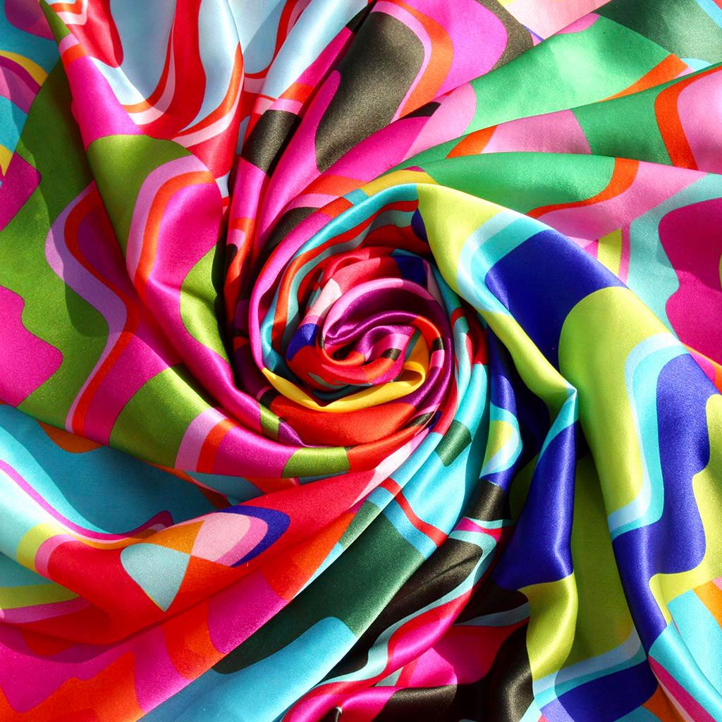 Mother of Pearl Square Silk Scarf