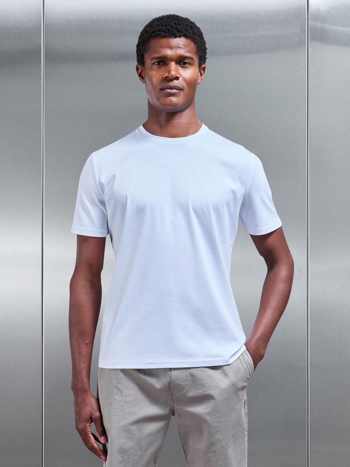 Mercerised Interlock T-Shirt in White
