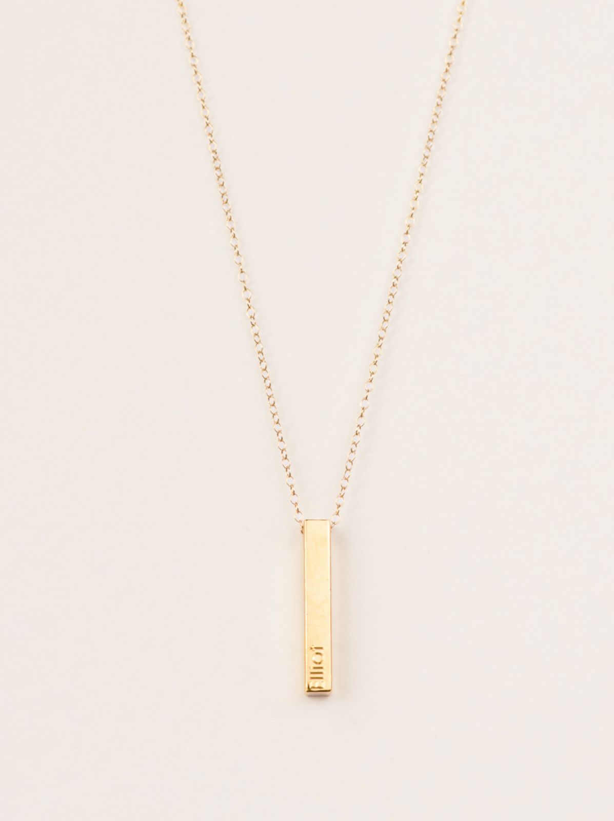 Engravable Pillar Necklace