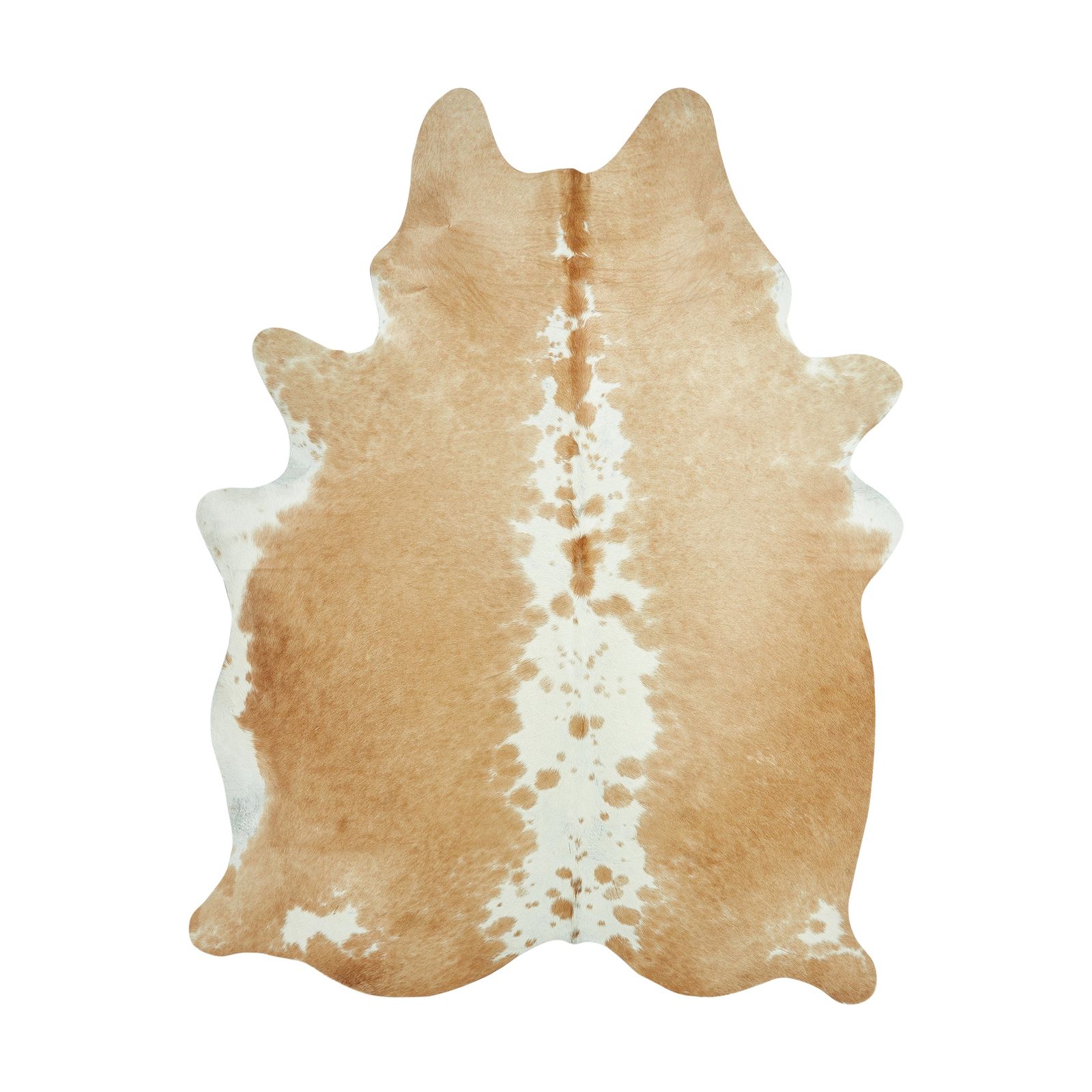 Cowhide Rug - Light Brown & White (230cm x 180cm)