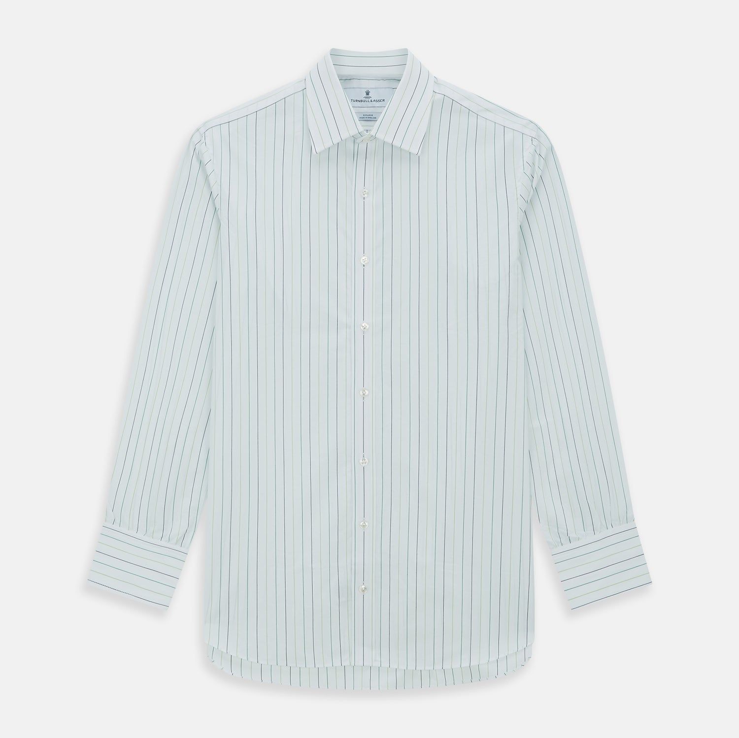 Green Wide Pinstripe Mayfair Shirt
