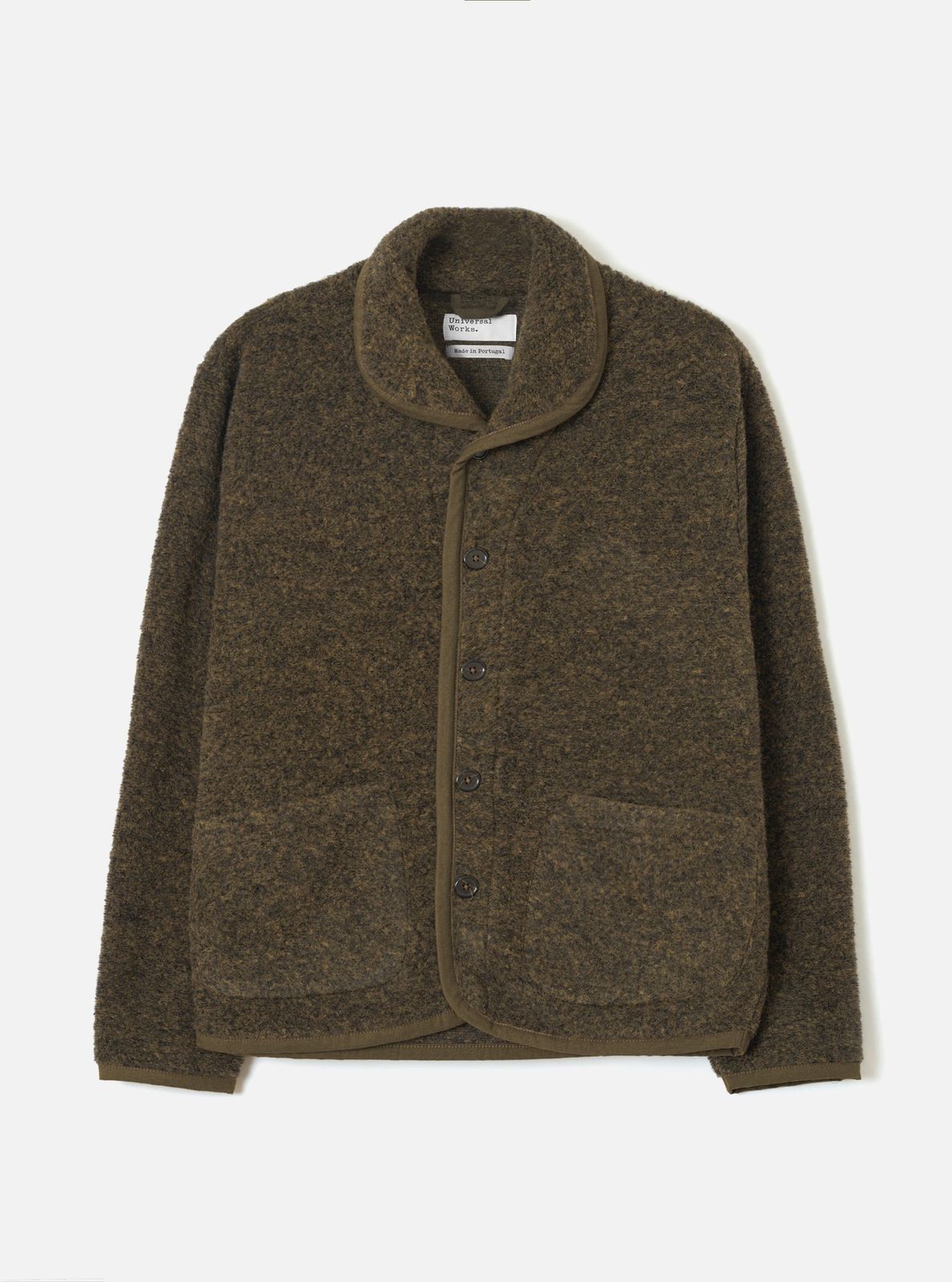 Brown Bouclet Fleece Lancaster Jacket