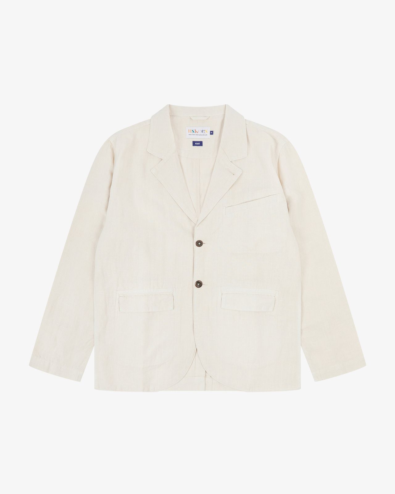 3047 Linen blend Docklands blazer - marble