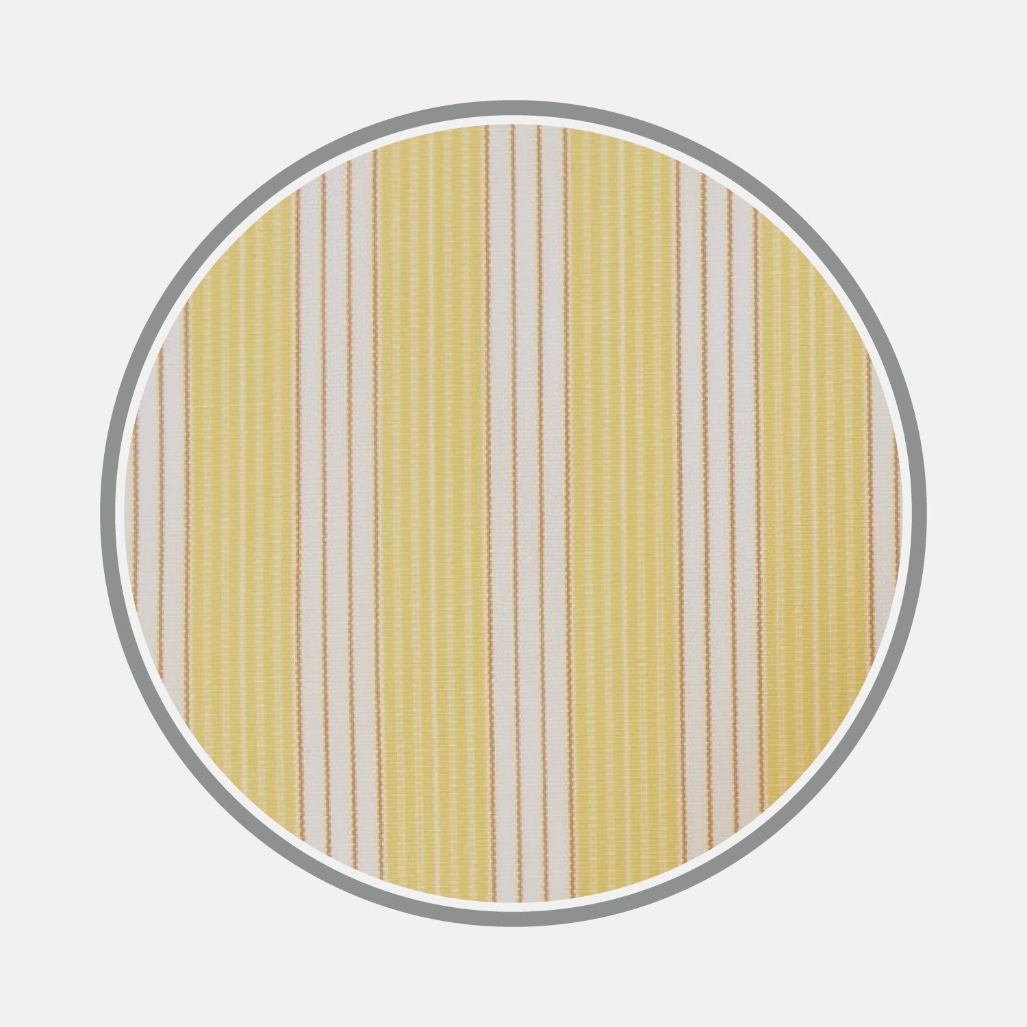 Yellow and White Bold Stripe Cotton Fabric