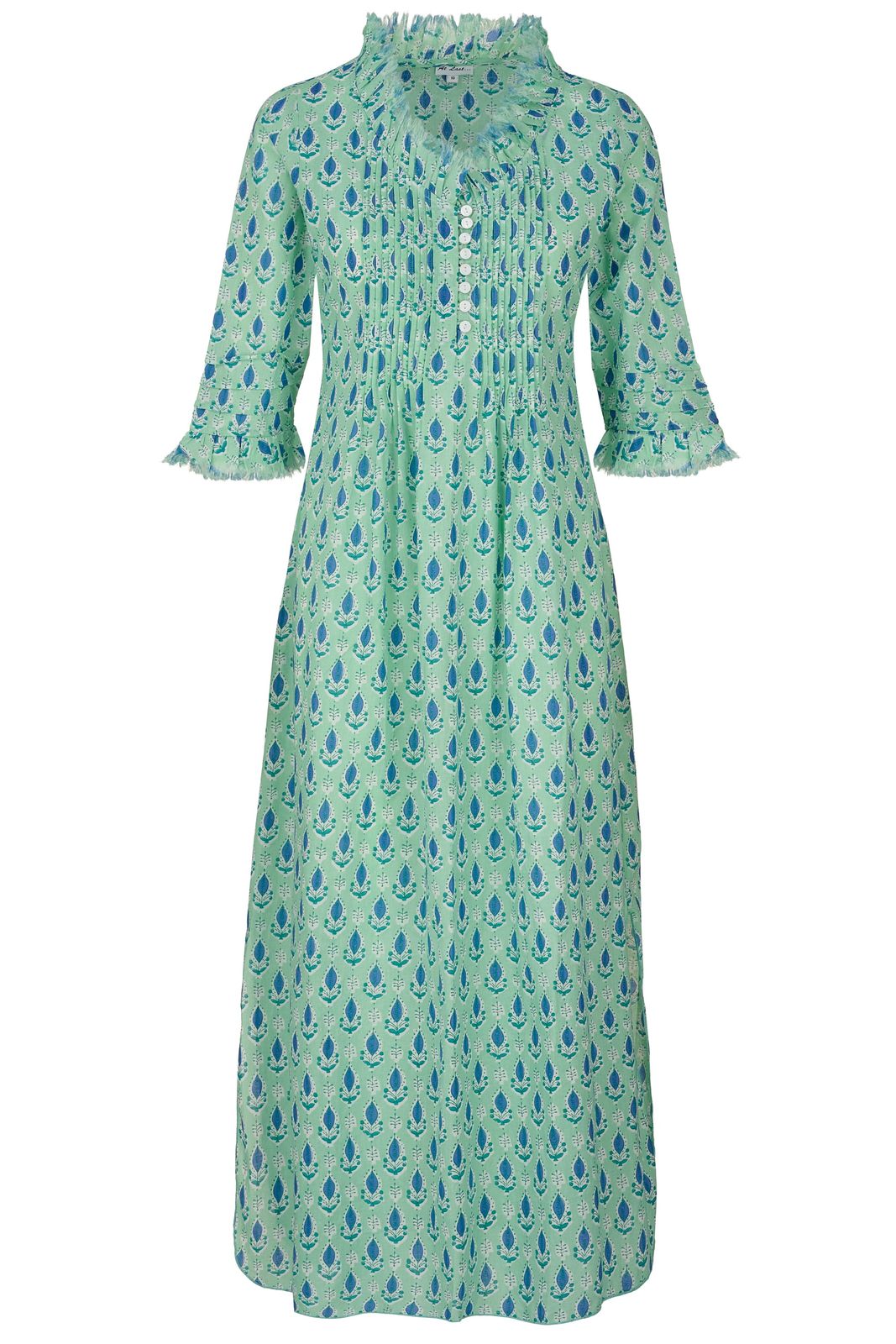 Cotton Annabel Maxi Dress In Spearmint