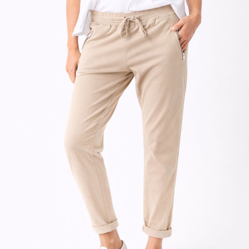 Bailey Zip Detail Tapered Joggers