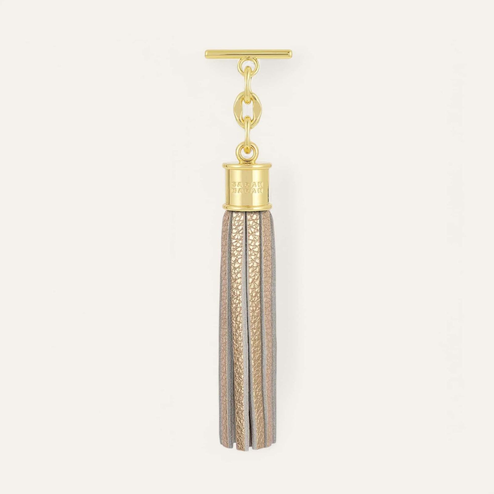 Capsule Tassel Classic | Shimmer Metallic Gold with Gold hardware