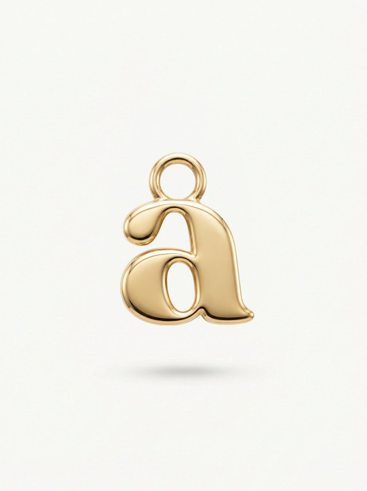 Initial Charm Gold Vermeil