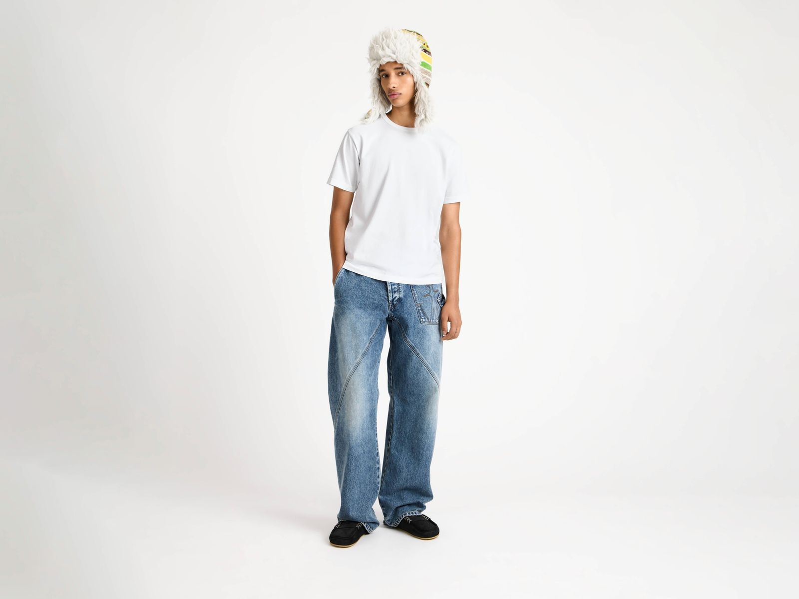 CL_EMBROIDERED ANCHOR T-SHIRT - MID GREY MELANGE_JT0331PG1937