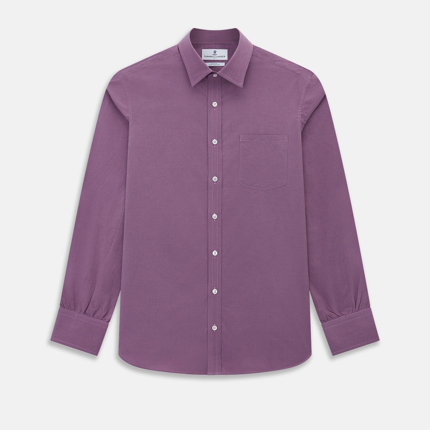 Chequered Navy on Antique Pink Weekend Fit Shirt in Cotton
