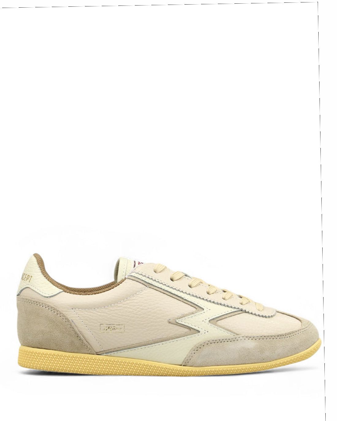 W Kobe Beige Leather Off White Details KO005