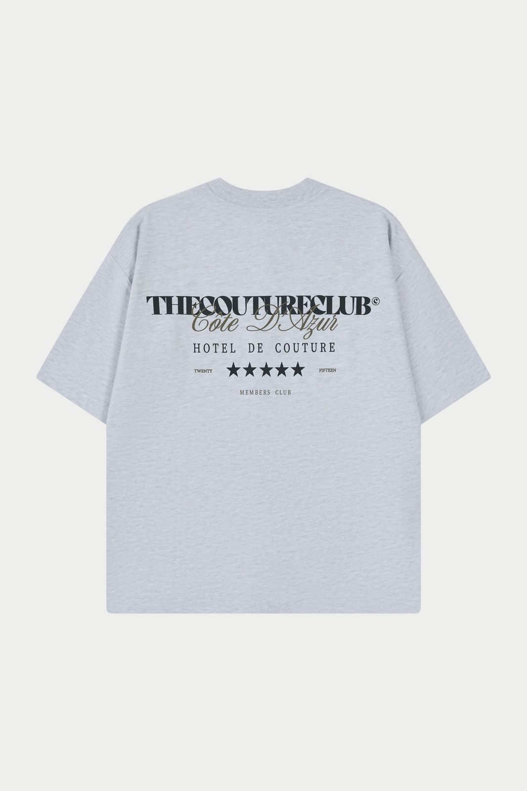 HOTEL DE COUTURE T-SHIRT - GREY MARL