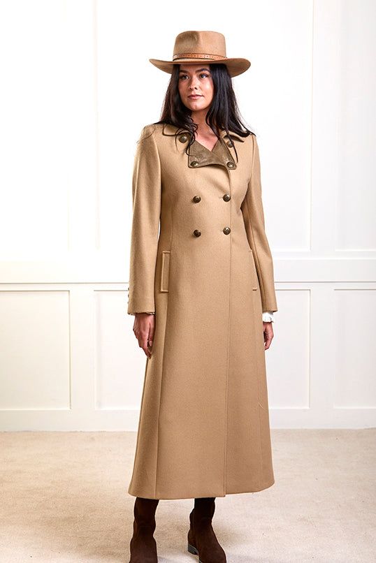 Trench Coat – Camel Melton Wool