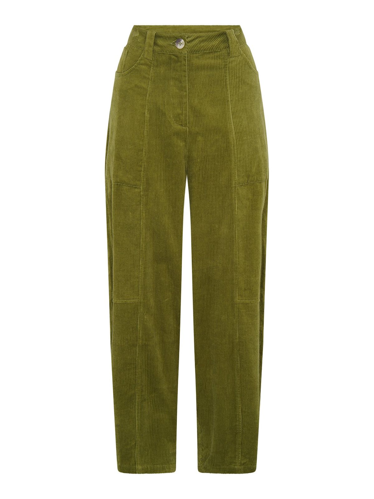 Kai Cord Trouser In Moss Green