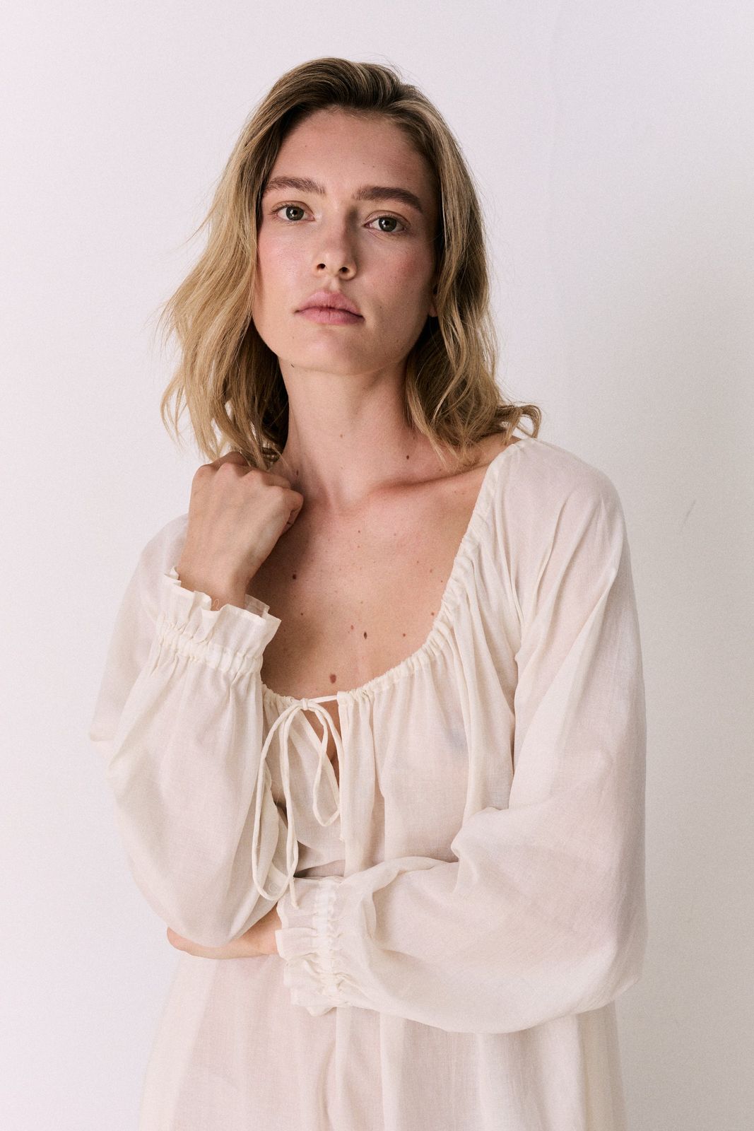 Light & Easy Long Sleeve Nightie Cream