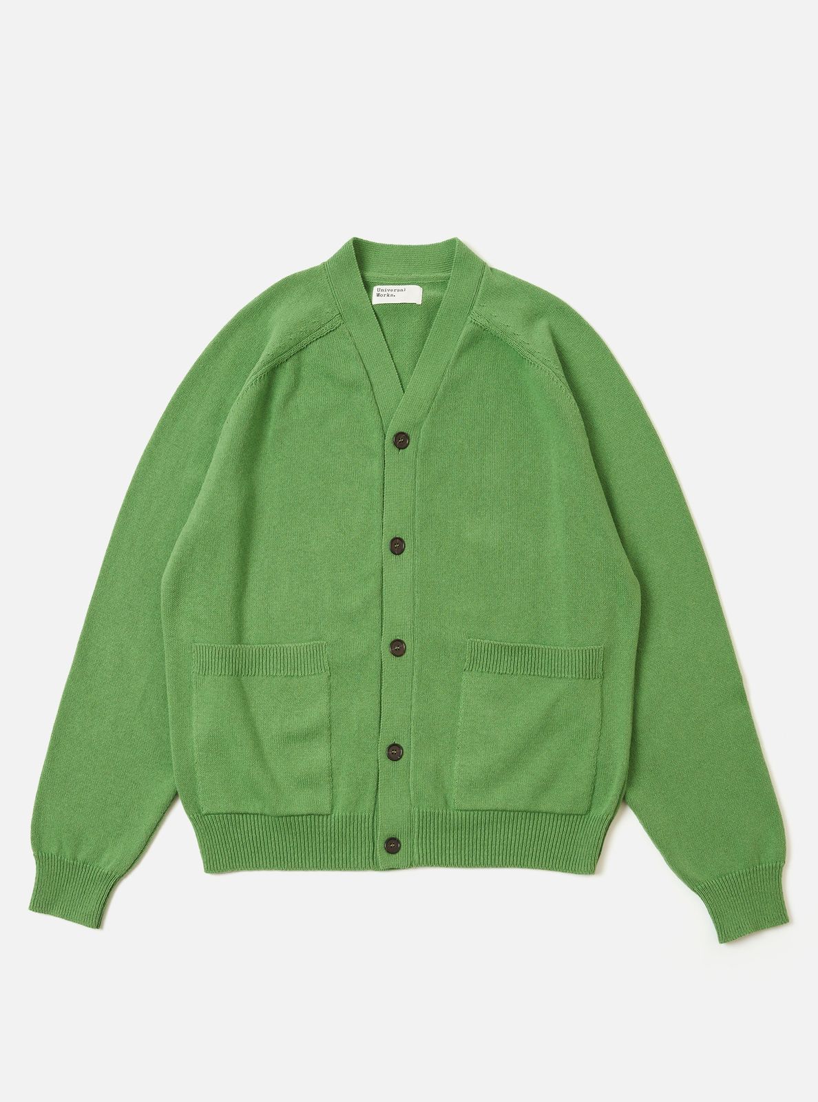 Green Eco Cotton Knit Pocket David Cardigan