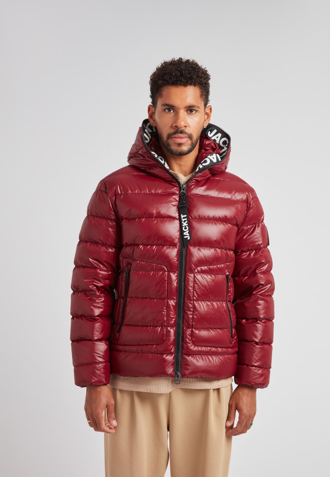 R4D Tramline Puffer Racer Jacket Lux Red