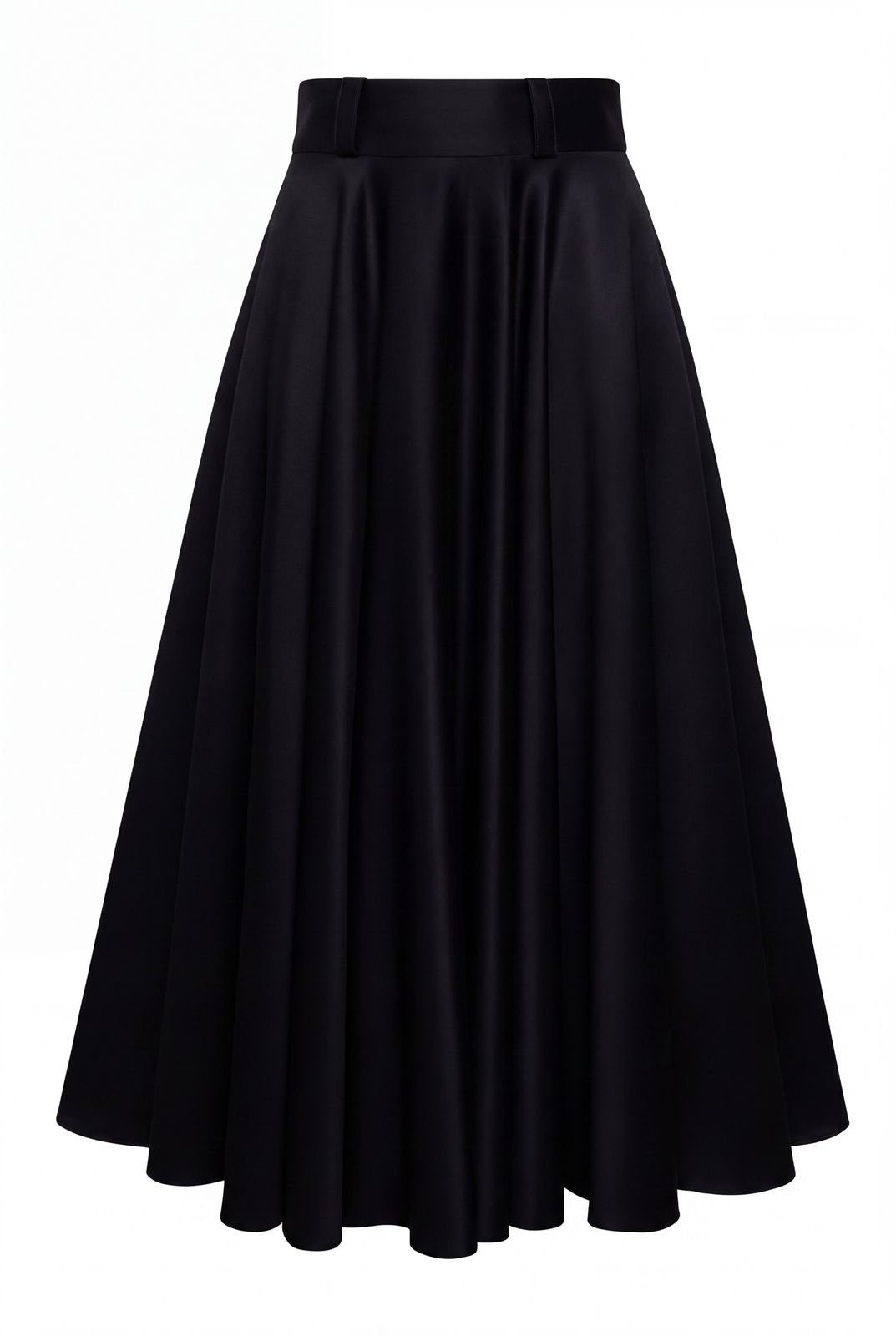 360 Maxi Circle Skirt (black Barathea)