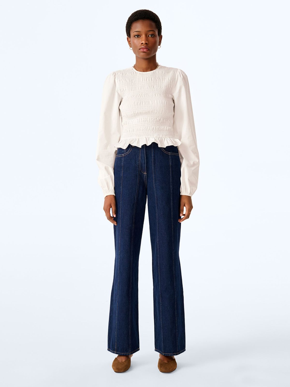 Kallope Blouse in White