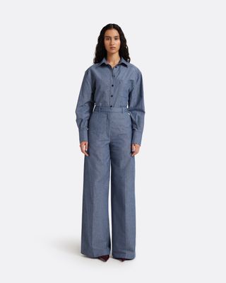 Touca Trouser in Blue blend