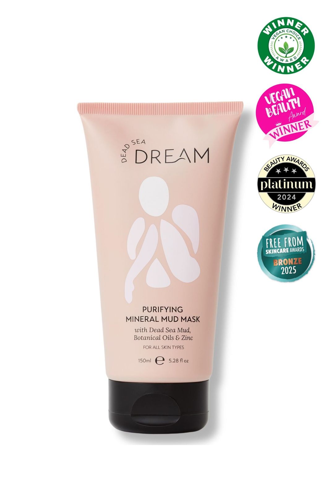 Purifying Mineral Mud Mask | Dead Sea Mud, Aloe Vera &amp; Olive Oil | 150ml