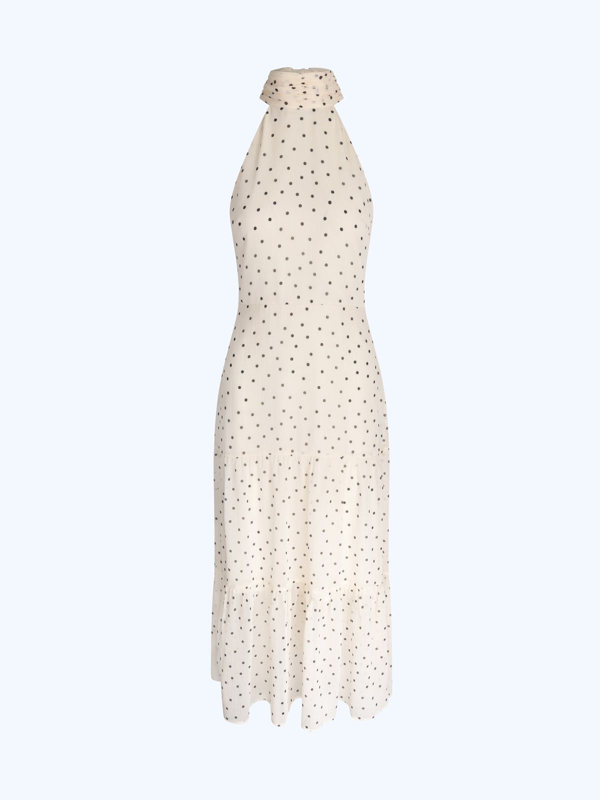 Romeo Dress In White Polka Dot