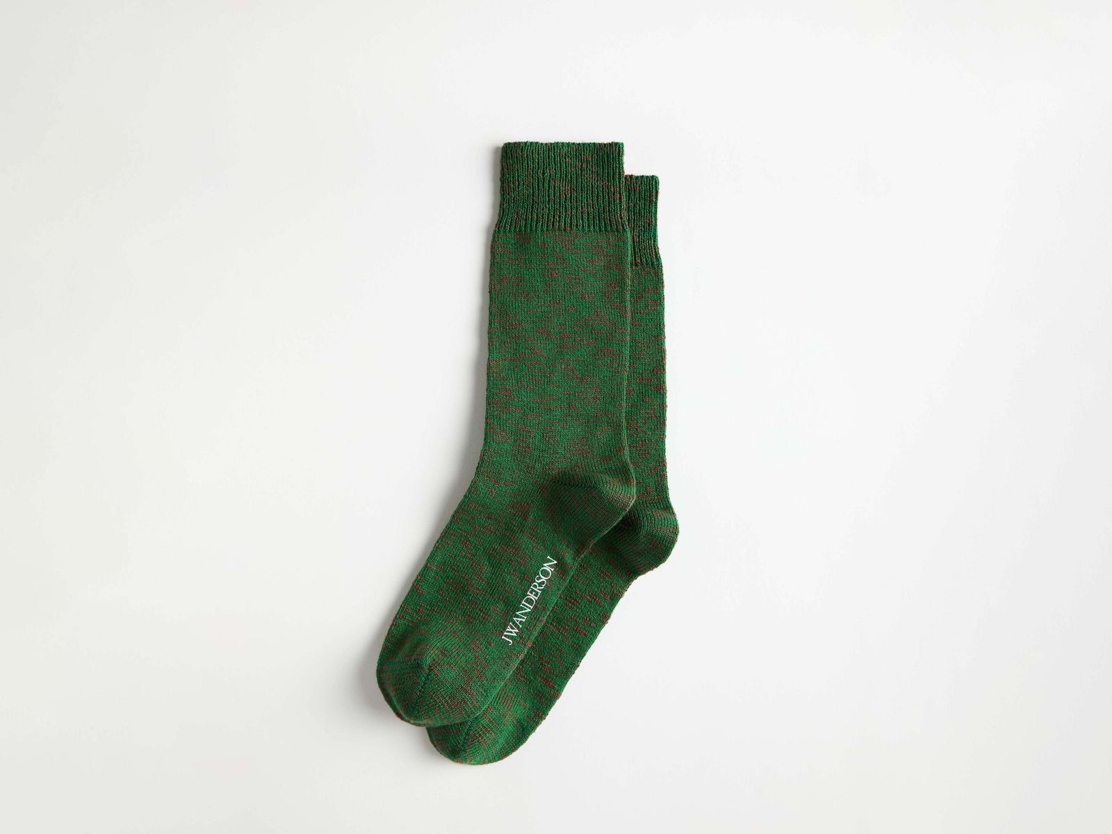 COTTON SLUB SOCK IN BOTTLE GREEN