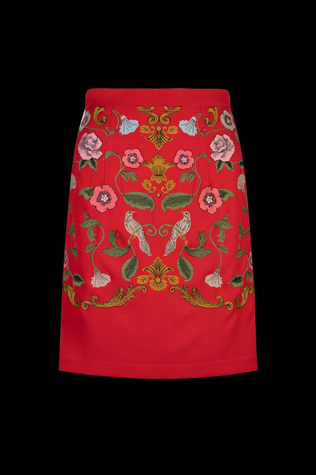 Madeline Embroidered A-Line Skirt