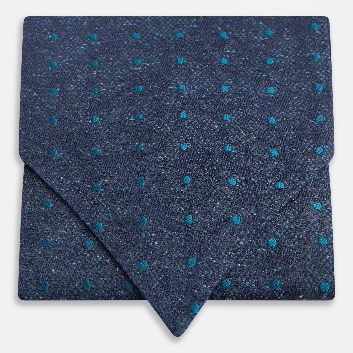 Teal Micro Dot Silk Cravat