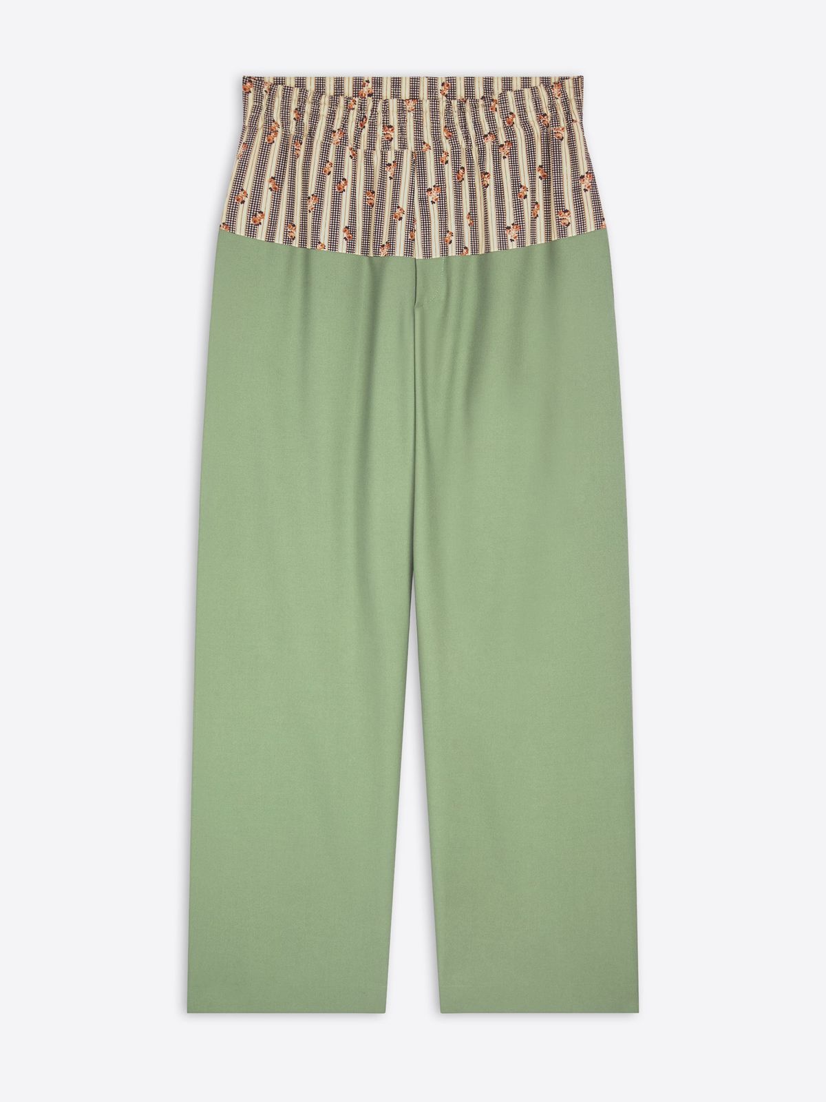 Contrast waist pants