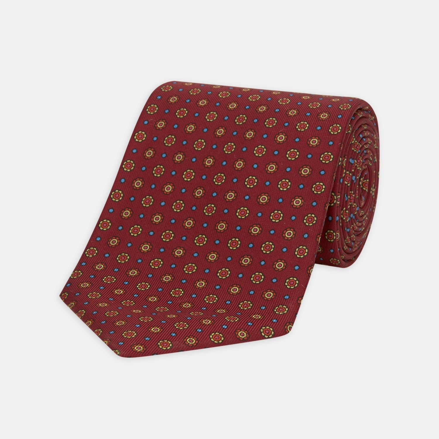 The Great Gatsby Burgundy Printed Silk Tie