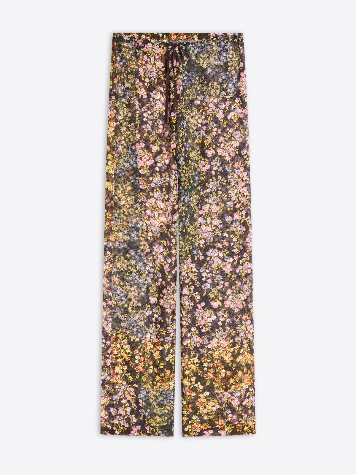 Elasticated jacquard pants