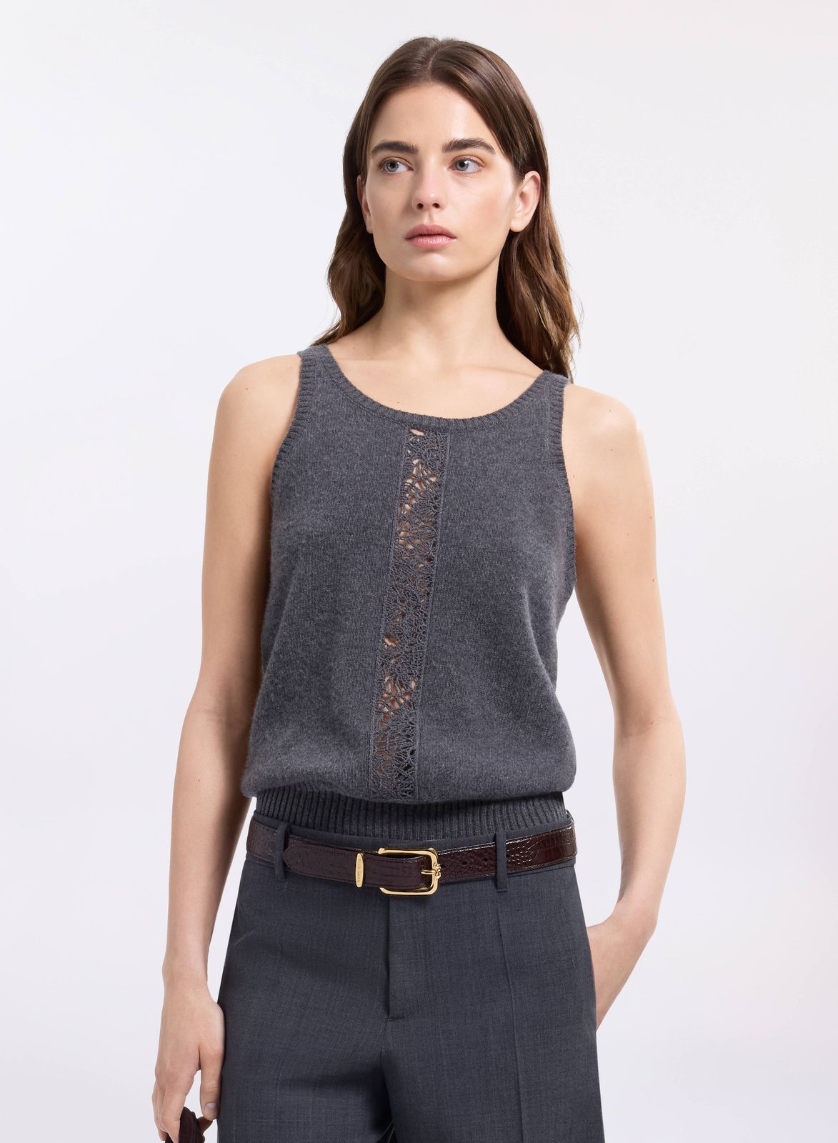 Cut-Out Knit Top