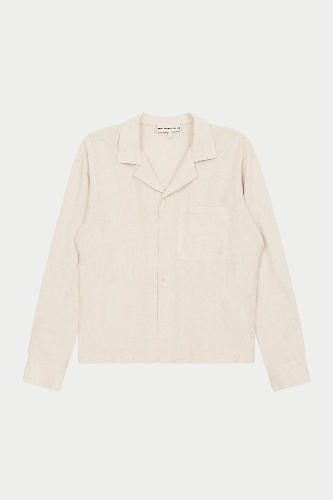 TEXTURED WOVEN SHIRT - BEIGE