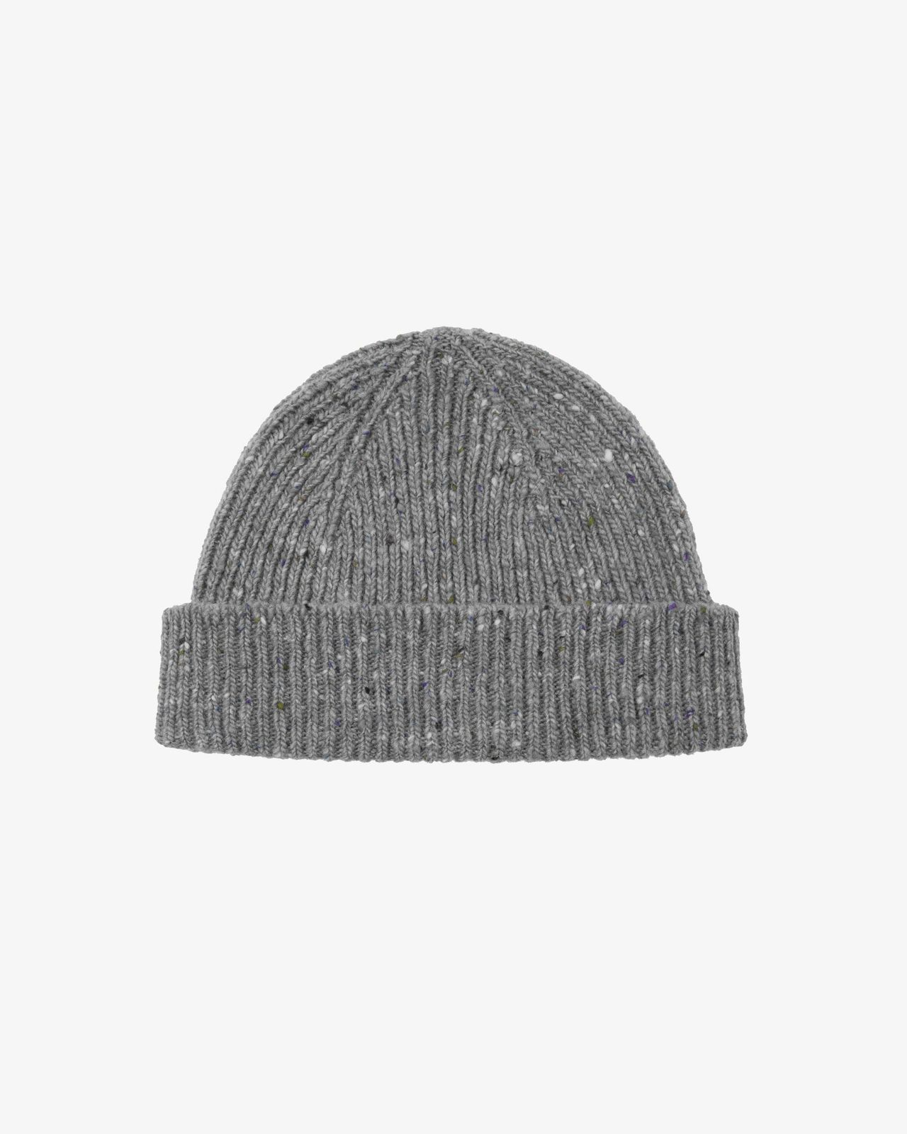 4003 Speckled Donegal wool hat - silver grey
